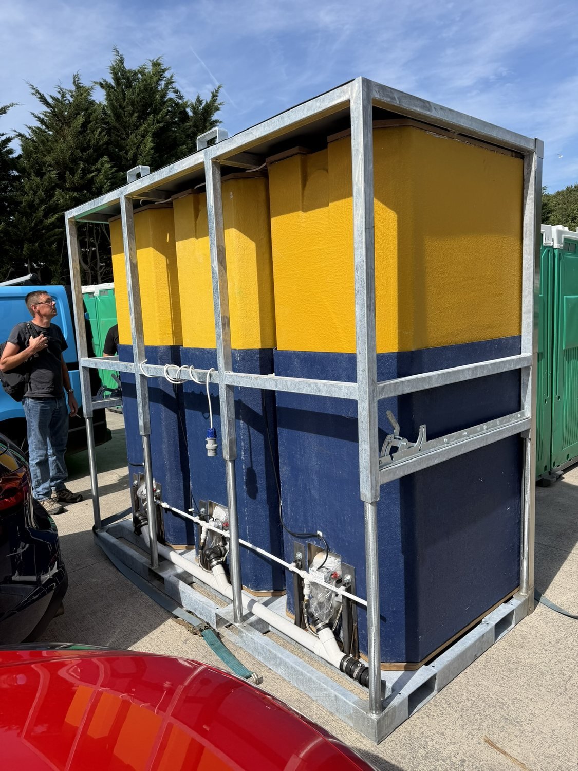 Galvanized steel frame for the Portable Toilets project (photo 3 of 5)