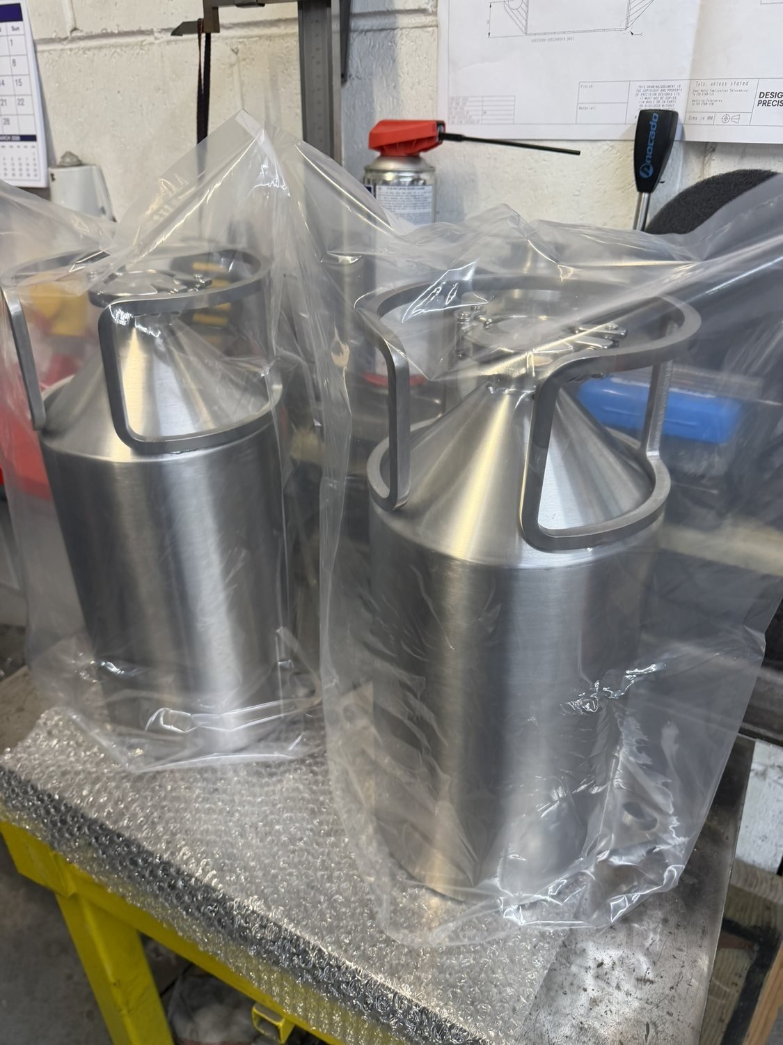 Stainless steel powder containers, 3D metal printed (photo 9 of 16)